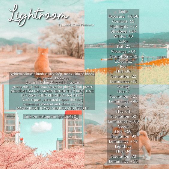 Rumus Lightroom Pastel