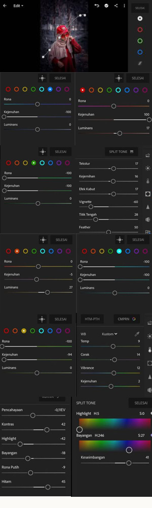 Rumus Lightroom Black Tone