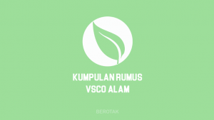 Kumpulan Rumus VSCO Alam Terbaik
