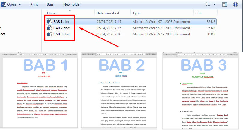 Cara Menggabungkan 3 File Word Menjadi Satu