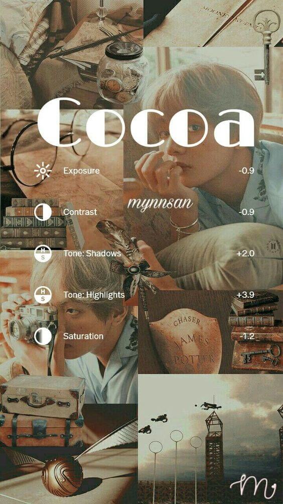 12 Preset VSCO Aesthetic Cocoa