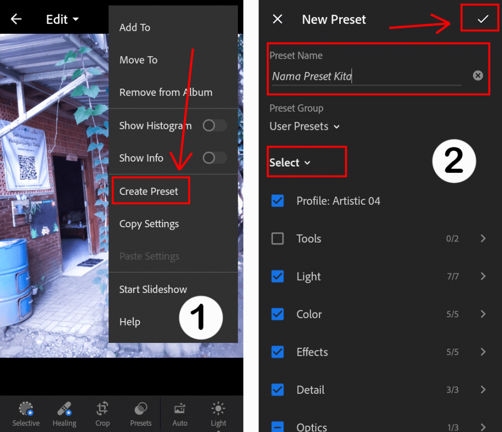 Cara Menyimpan Preset Adobe Lightroom