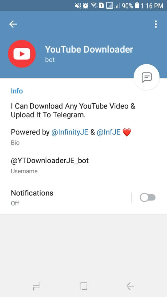 Youtube downloader telegram bot