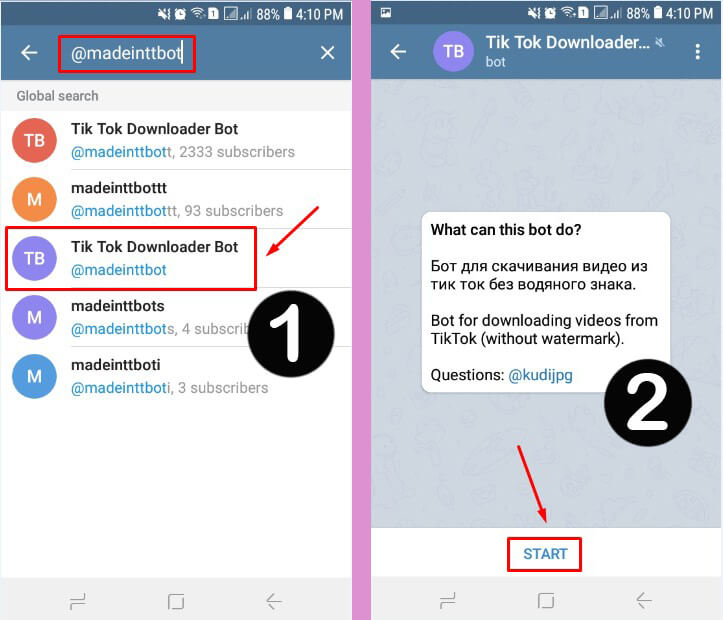 Cara Download Video Tiktok Tanpa Watermark di Telegram dengan BOT madeinttbot