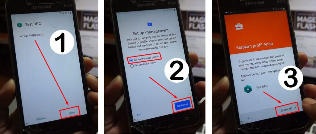 Cara melewati verifikasi akun Google setelah Factory Reset dengan menyiapkan profil DPC