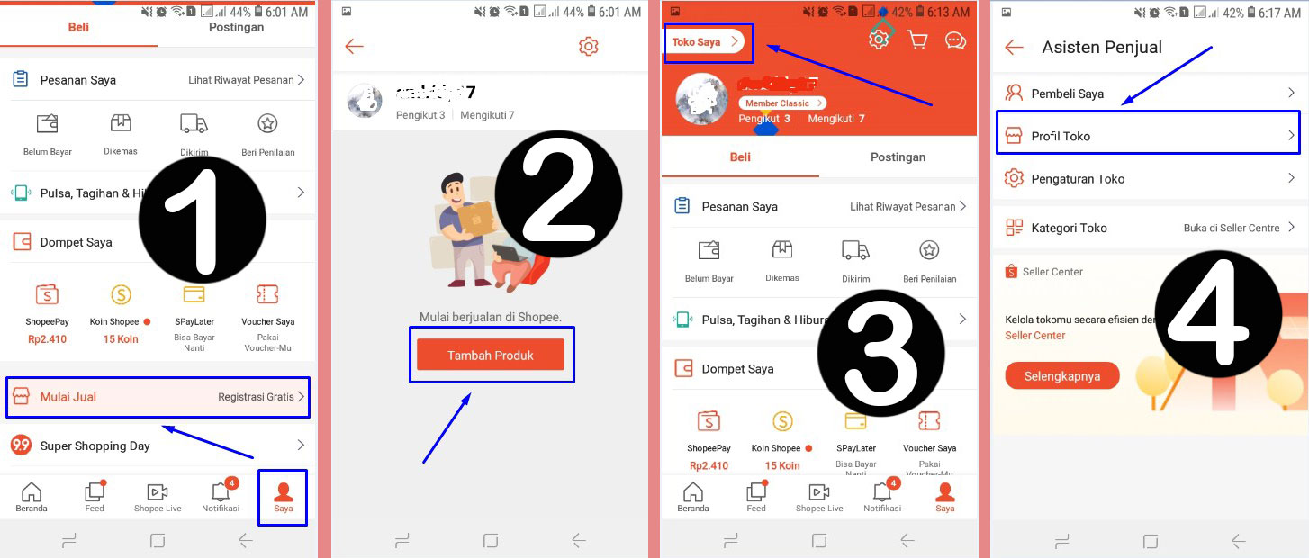 Cara Membuat Akun Shopee untuk Berjualan