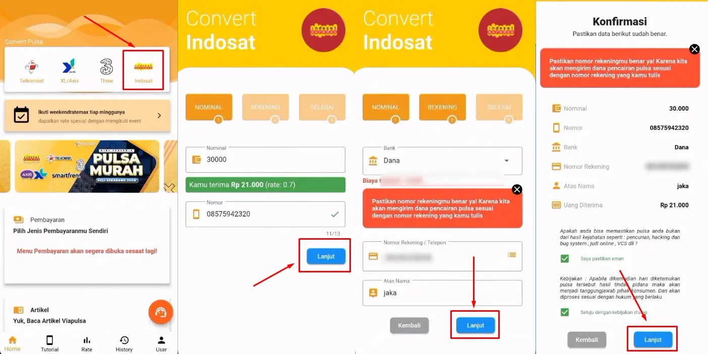 Bagaimana Cara Transfer Pulsa Ke Dana atau cara top up dana pakai pulsa