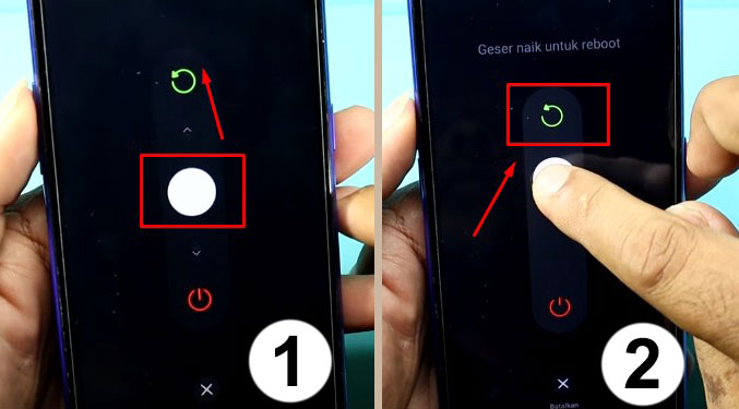 Cara Restart HP Realme C2 Tanpa Tombol Power dengan menu aksesibilitas