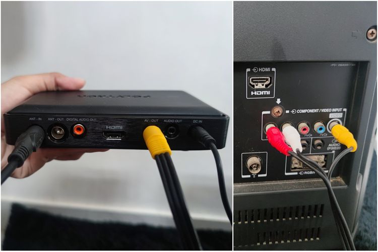 cara pasang stb di TV LED