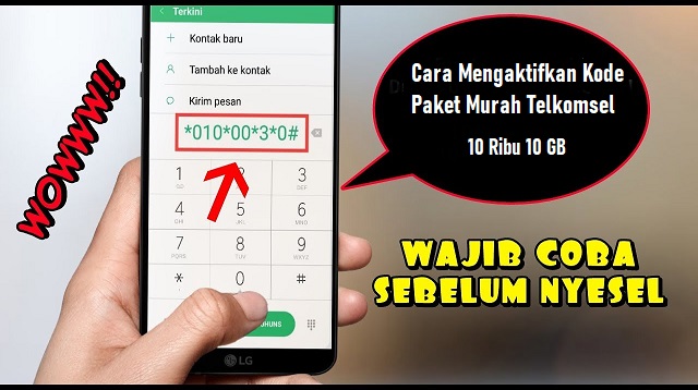 kode paket murah Telkomsel 10 ribu