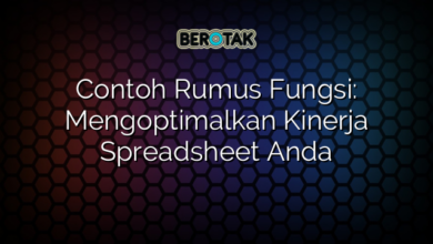 Contoh Rumus Fungsi: Mengoptimalkan Kinerja Spreadsheet Anda