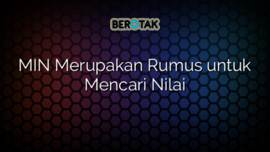 MIN Merupakan Rumus untuk Mencari Nilai