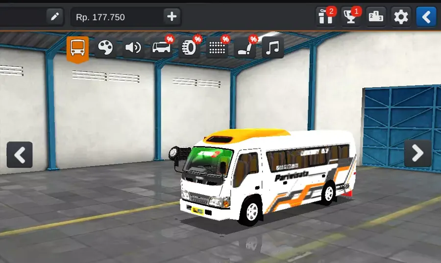 Microbus Isuzu Elf Dengan Full Anim Bussid
