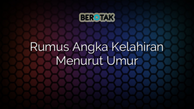 Rumus Angka Kelahiran Menurut Umur