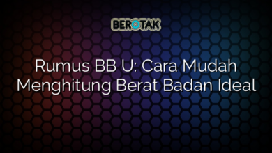 Rumus BB U: Cara Mudah Menghitung Berat Badan Ideal