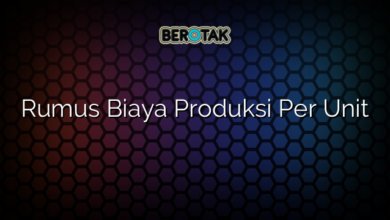 Rumus Biaya Produksi Per Unit