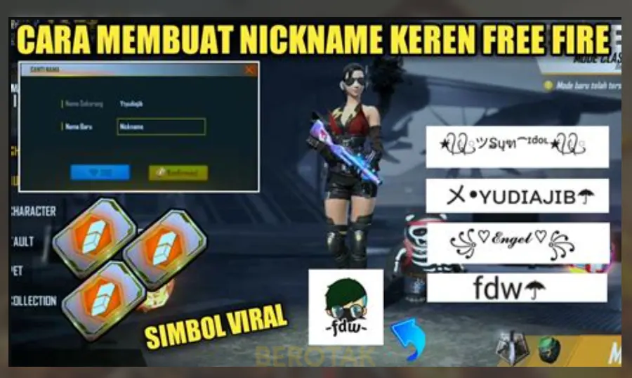 cara membuat nama FF Keren terbaru